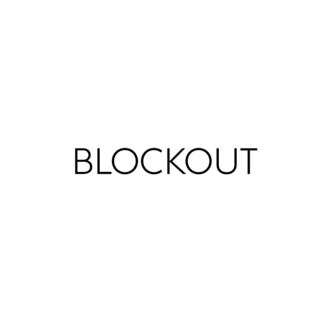 Blockout weiß