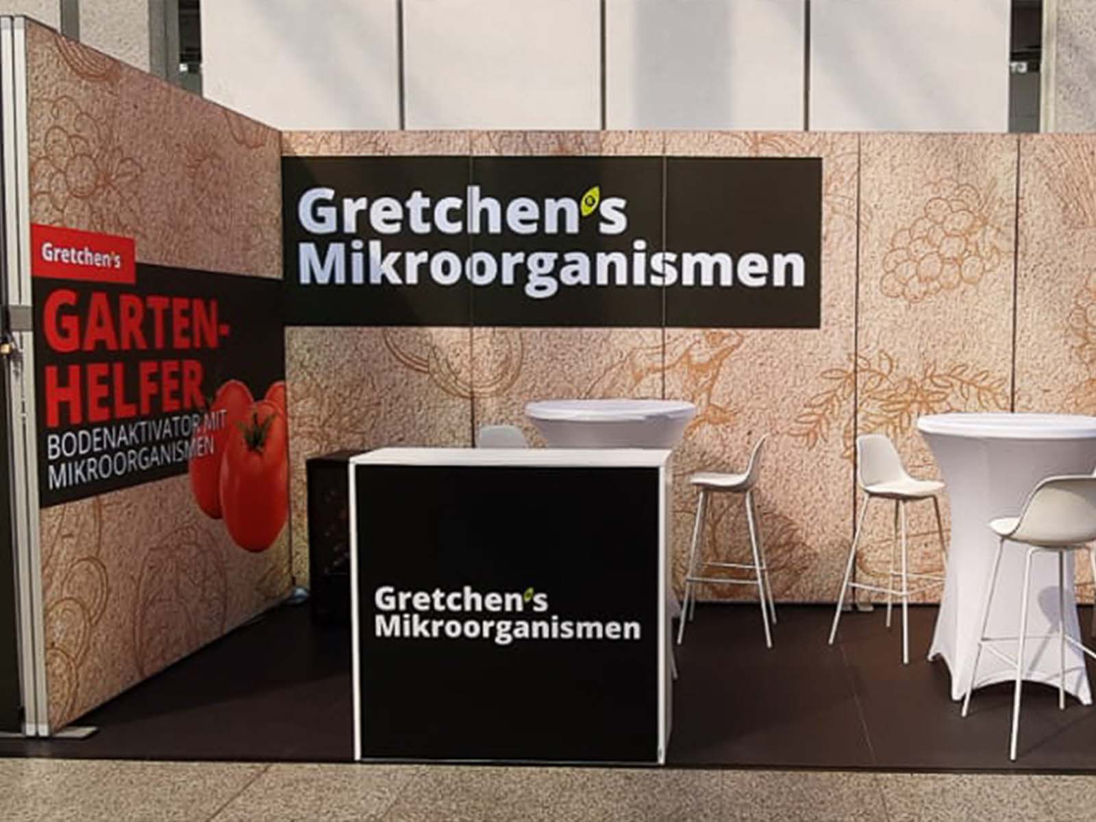 So könnte Ihr Messestand aussehen