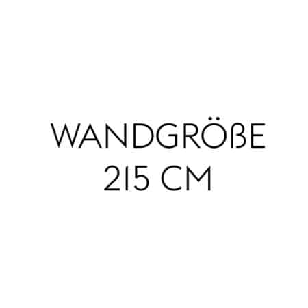 Wandhöhe 215 cm