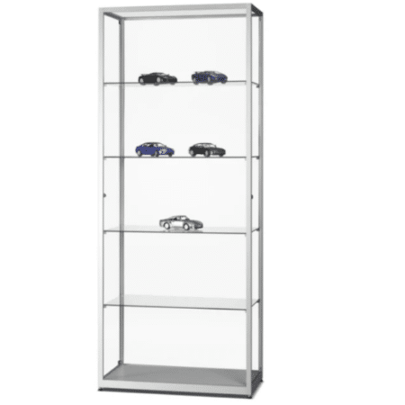 Messevitrine WMS H800 silber