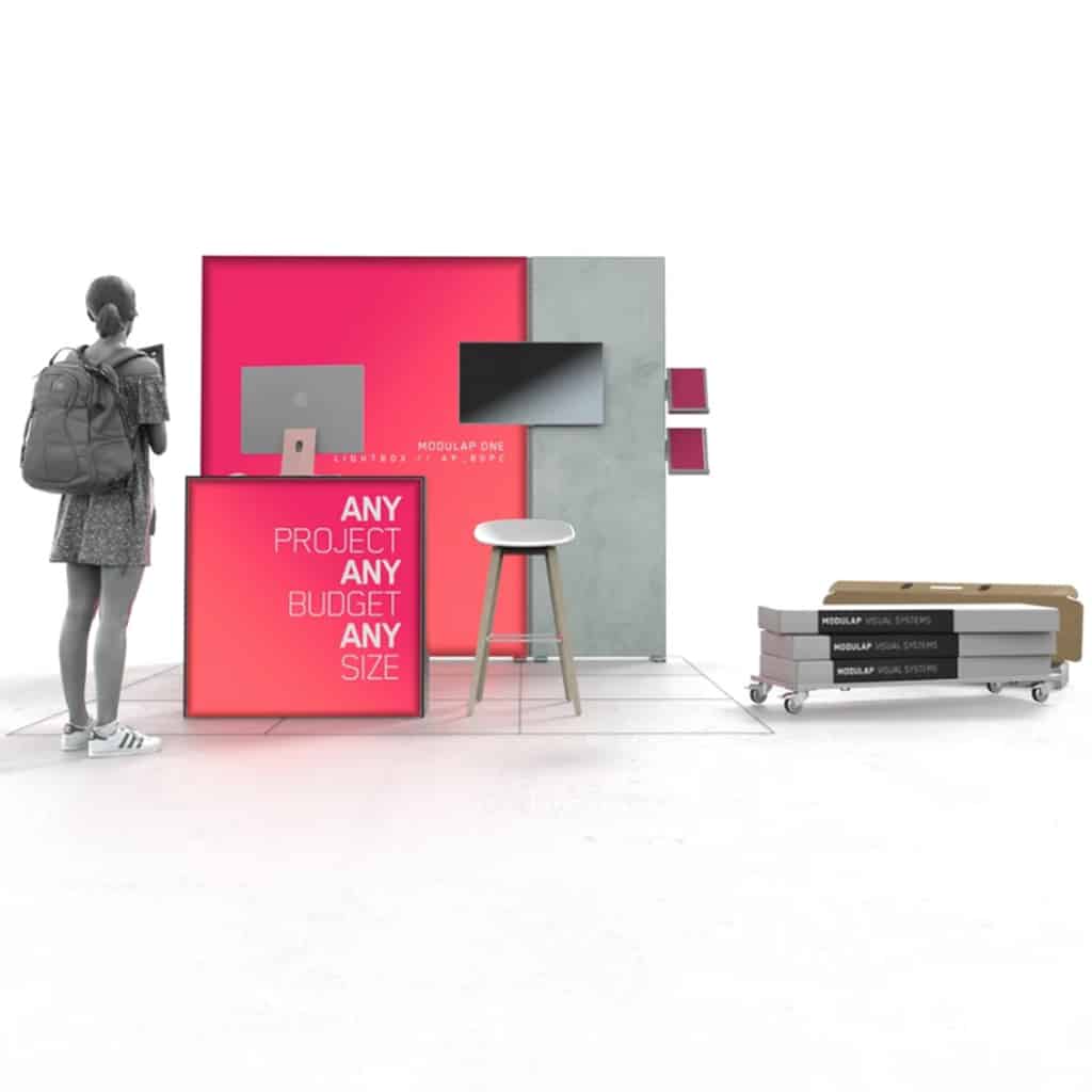 MODULAP Messestand Bobbi