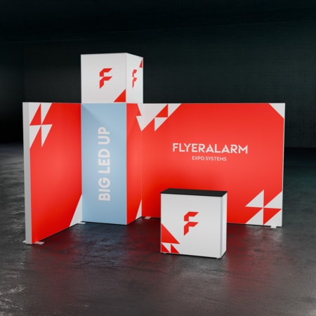 BIG LED UP Messestand Cabin M