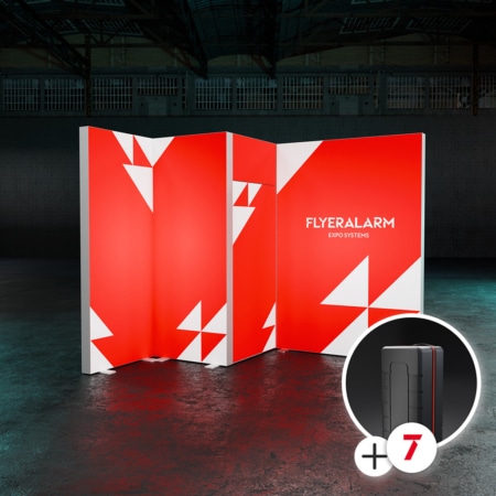 BIG LED UP Messestand Cabin S