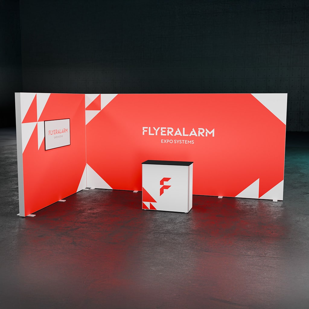 BIG LED UP Messestand Corner L