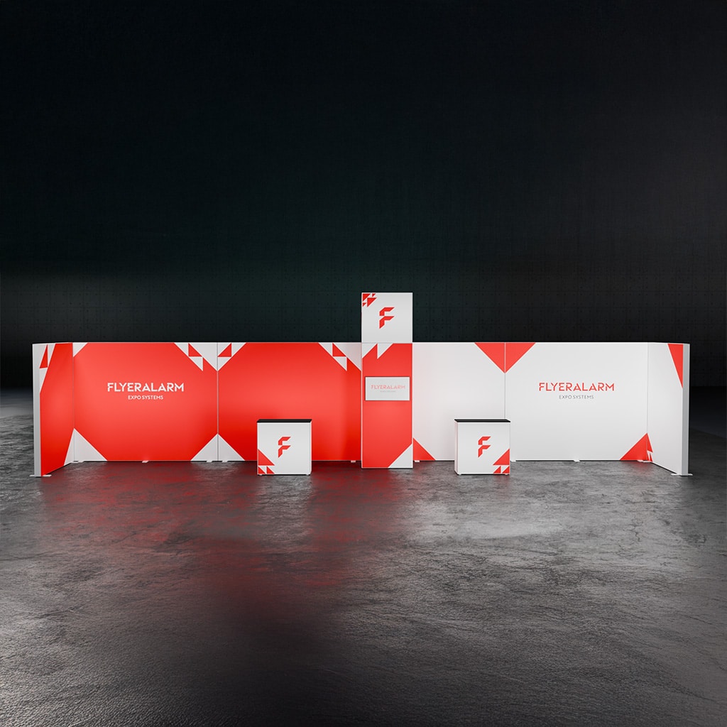 BIG LED UP Messestand Mid Box XXL