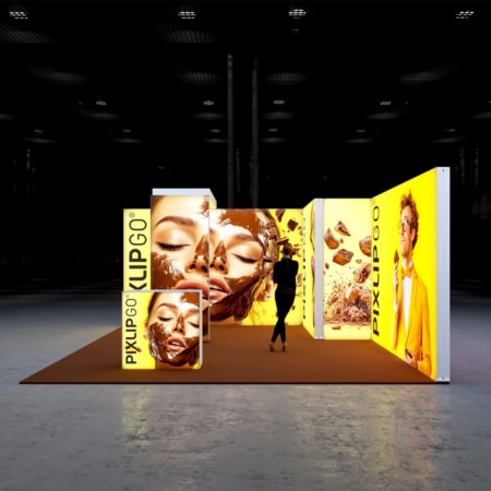 PIXLIP GO Messestand Bridge S