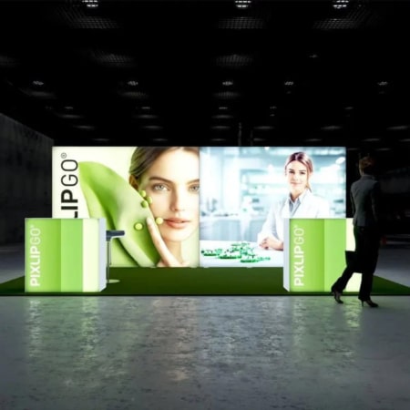 PIXLIP GO Messestand Business One