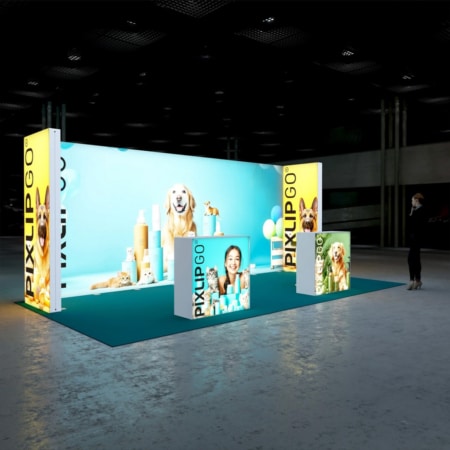 PIXLIP GO Messestand Business Two