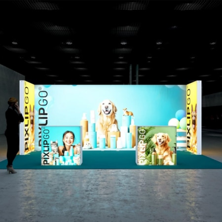 PIXLIP GO Messestand Cabin XL