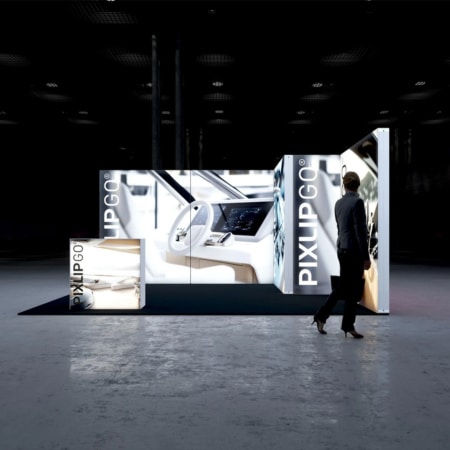 PIXLIP GO Messestand Cabin L