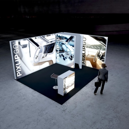 PIXLIP GO Messestand Cabin L