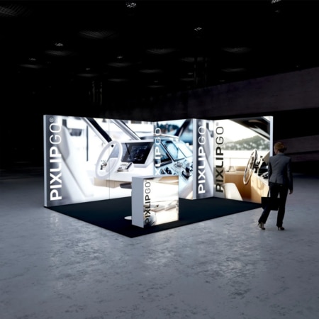 PIXLIP GO Messestand Cabin L