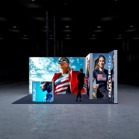 PIXLIP GO Messestand Cabin S