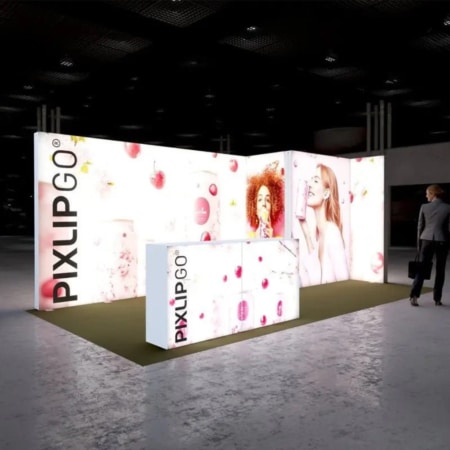 PIXLIP GO Messestand Cabin XL