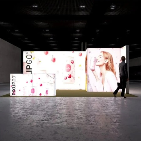 PIXLIP GO Messestand Cabin XL