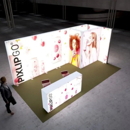 PIXLIP GO Messestand Cabin XL