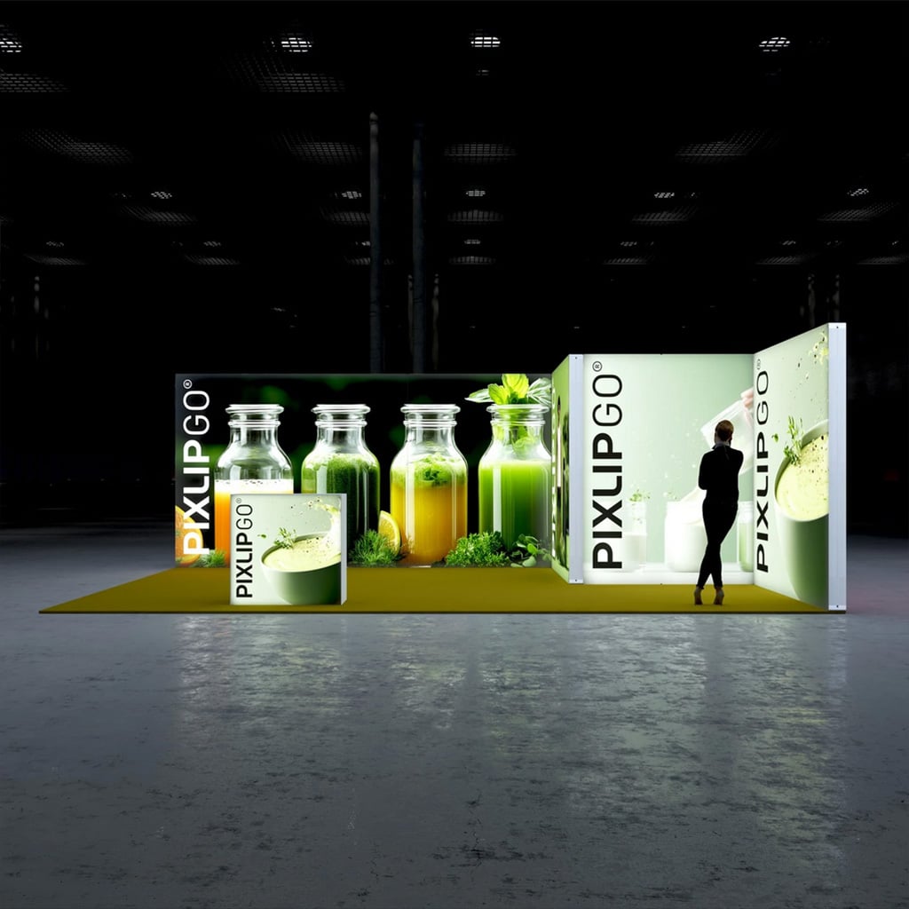 PIXLIP GO Messestand Corner Cabin XXL