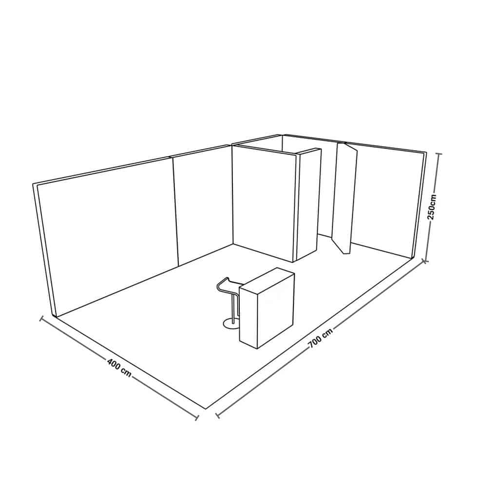 PIXLIP GO Messestand Corner Cabin XXL