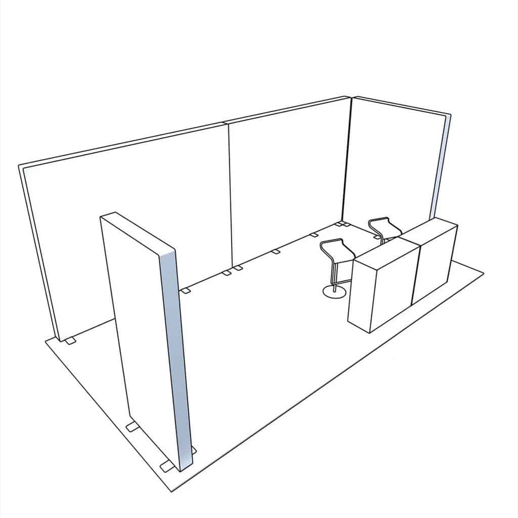 PIXLIP GO Messestand Corner Flex 2