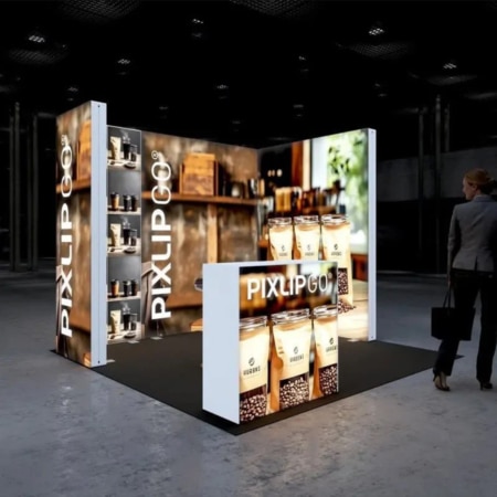 PIXLIP GO Messestand Flex S