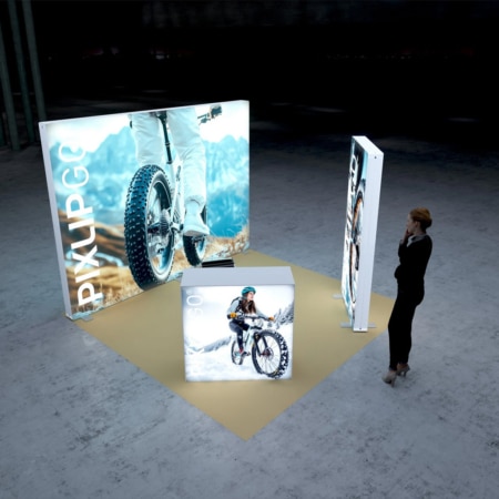 PIXLIP GO Messestand Kombi One L