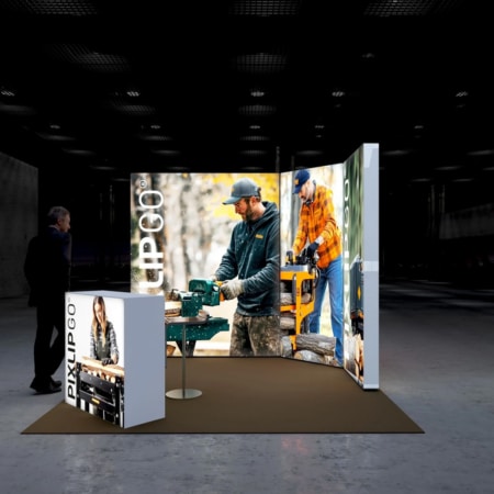 PIXLIP GO Messestand Kombi Two
