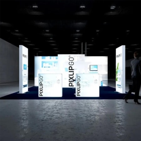 PIXLIP GO Messestand Mid Flex One - Reihenstand