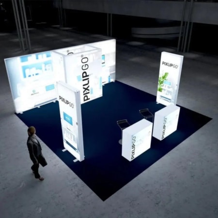 PIXLIP GO Messestand Mid Flex One - Reihenstand