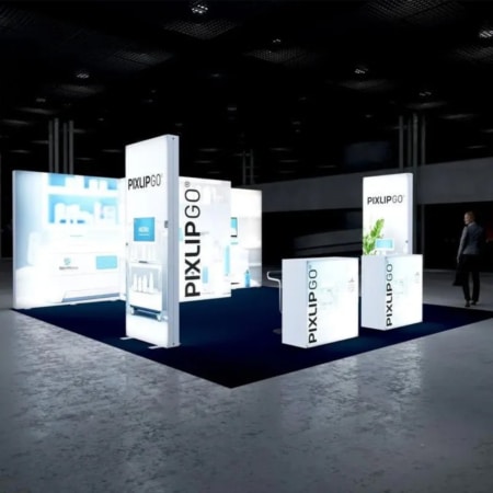 PIXLIP GO Messestand Mid Flex One - Reihenstand