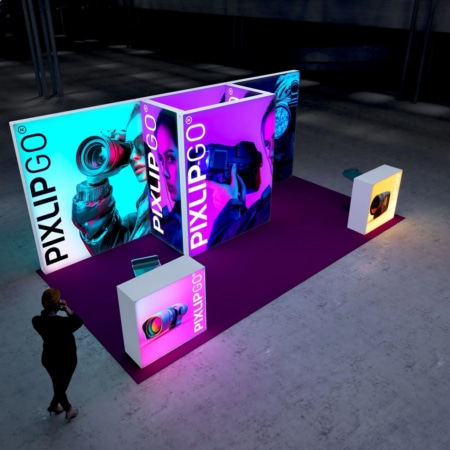 PIXLIP GO Messestand Mid One