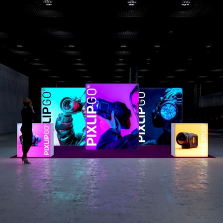 PIXLIP GO Messestand Mid One