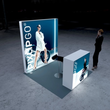 PIXLIP GO Messestand Promo M