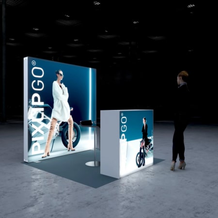 PIXLIP GO Messestand Promo M