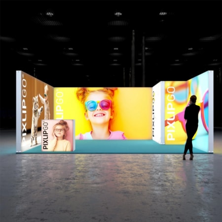 PIXLIP GO Messestand Row L