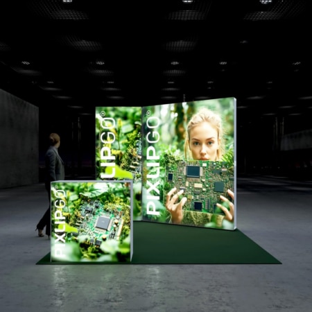 PIXLIP GO Messestand Smart