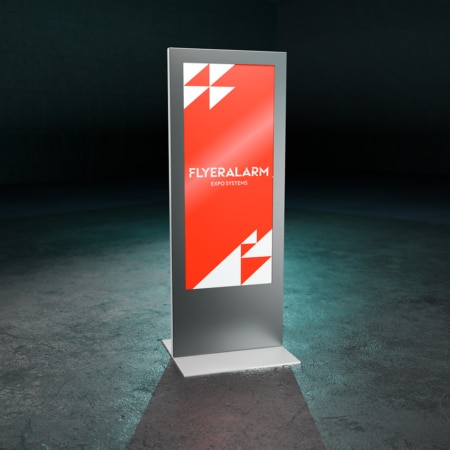 Digitale Infostele Slim mit Samsung Bildschirm