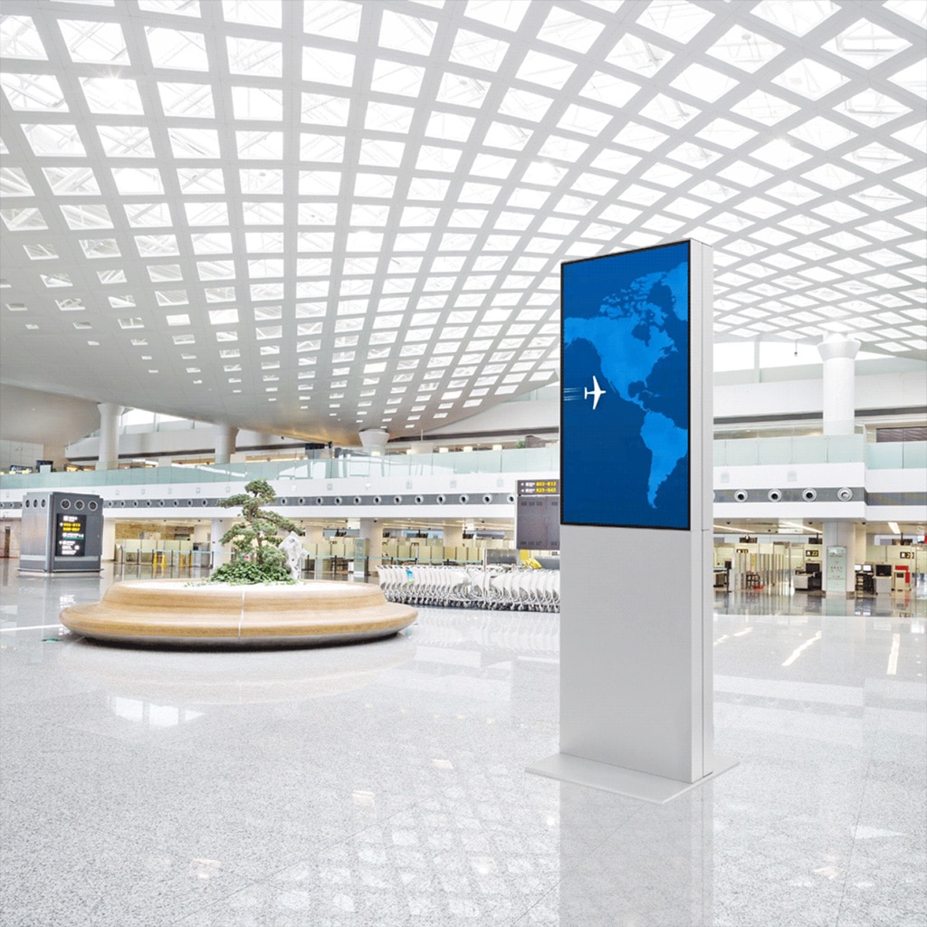 LED Touch Stele Smartline Double – Doppelte Aufmerksamkeit, elegantes Design