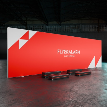 REAL BIG LED UP Messewand 900 cm